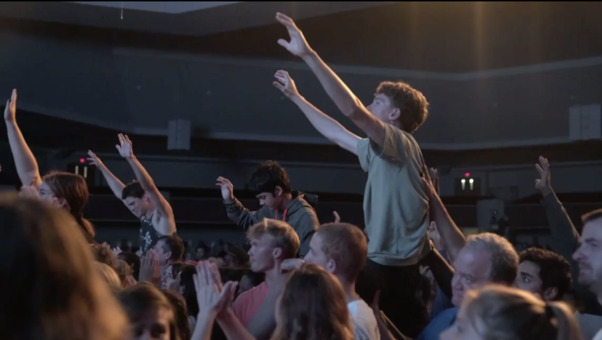 "Let Us Worship" at Rock Church in Virginia Beach, Virginia. 