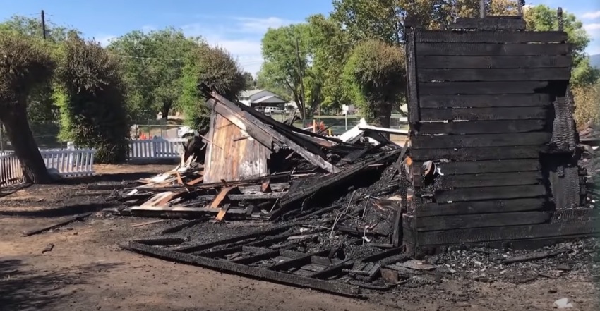 One of two Catholic churches located in the south Okanagan area of British Columbia was destroyed by a suspicious fire in June 2021.