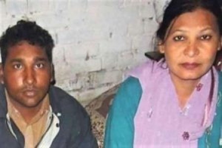 Shafqat Emmanuel and his wife, Shagufta Masih, in this undated photo.