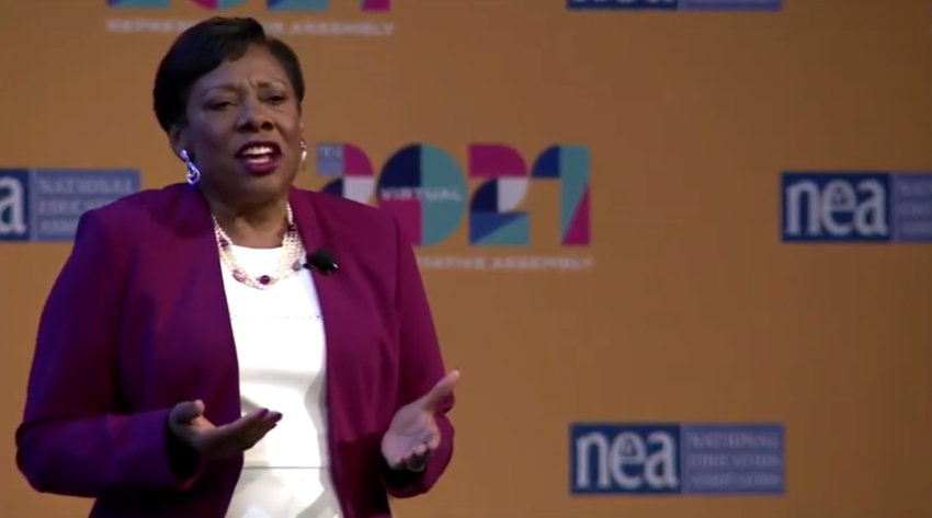 National Education Association President Becky Pringle.