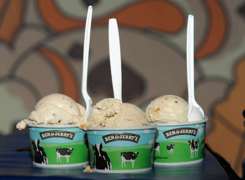 Ben & Jerry's Bonnaroo Buzz Ice Cream at the Ben & Jerry's and Bonnaroo - new flavor party at Bowery Ballroom on April 19, 2010 in New York City.