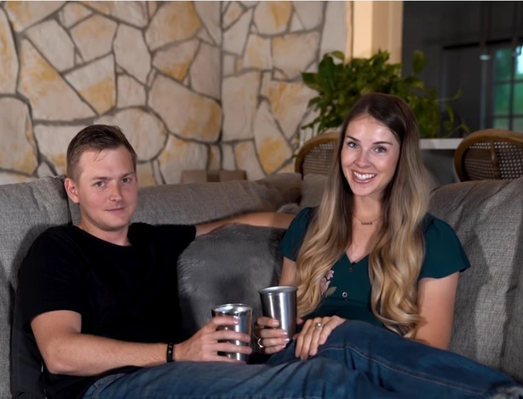 Paige (R) and Christopher Hilken (L) speak on relationships and parenting in a 2019 video for North Coast Church. | YouTube/North Coast Church