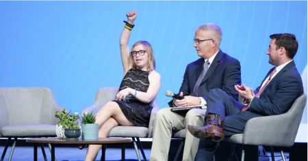 Chloe Kondrich at Pray Vote Stand Summit on Thursday, Oct 7, 2021.