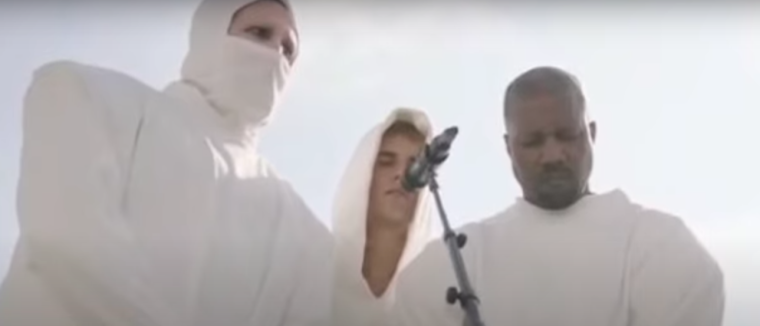 Marilyn Manson with Kanye West and Justin Bieber