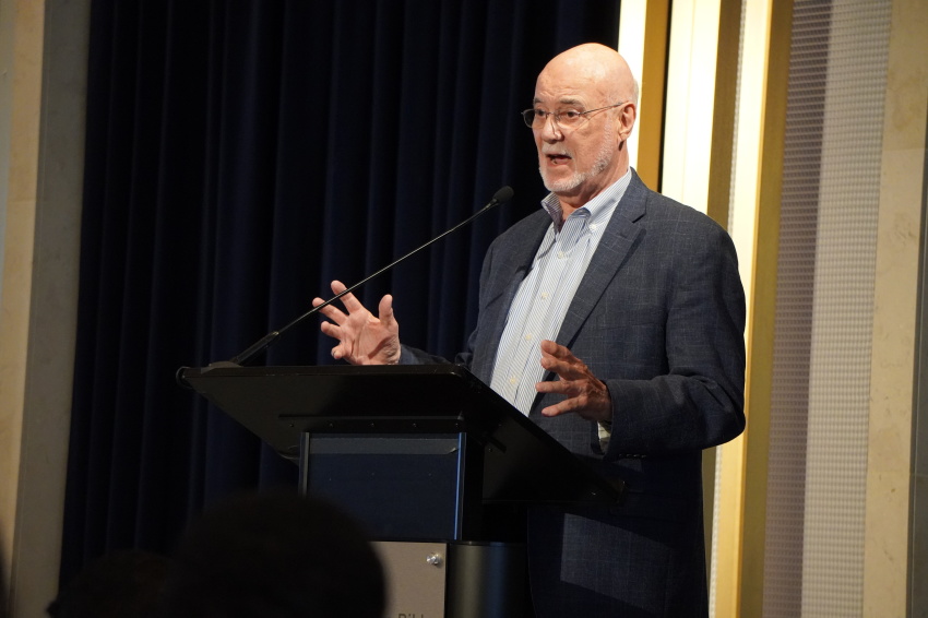 Rev. Don Kroah, lead pastor of Plymouth Haven Baptist Church in Northern Virginia, speaks at the Museum of the Bible in Washington, D.C. on Nov. 17 2021.