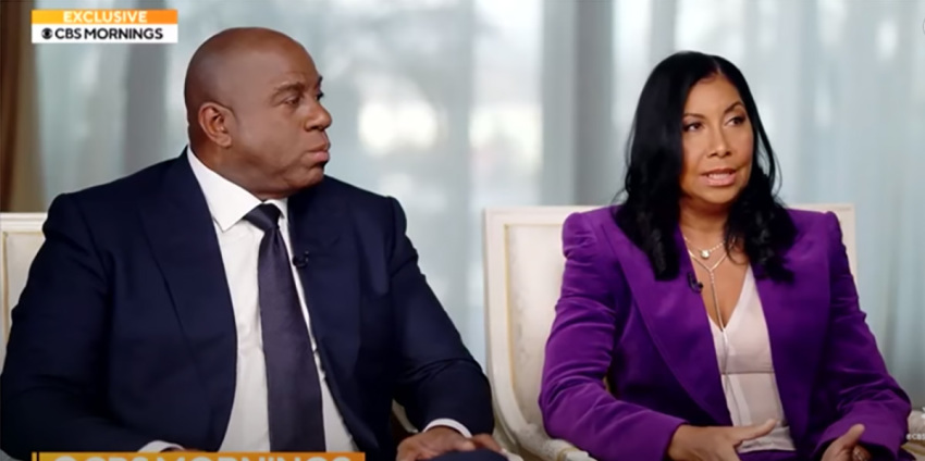 Magic and Cookie Johnson speak with