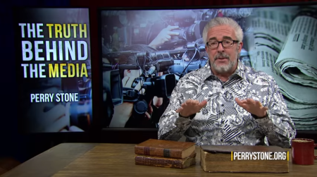 Televangelist Perry Stone speaking out against secular media on December 27, 2021.