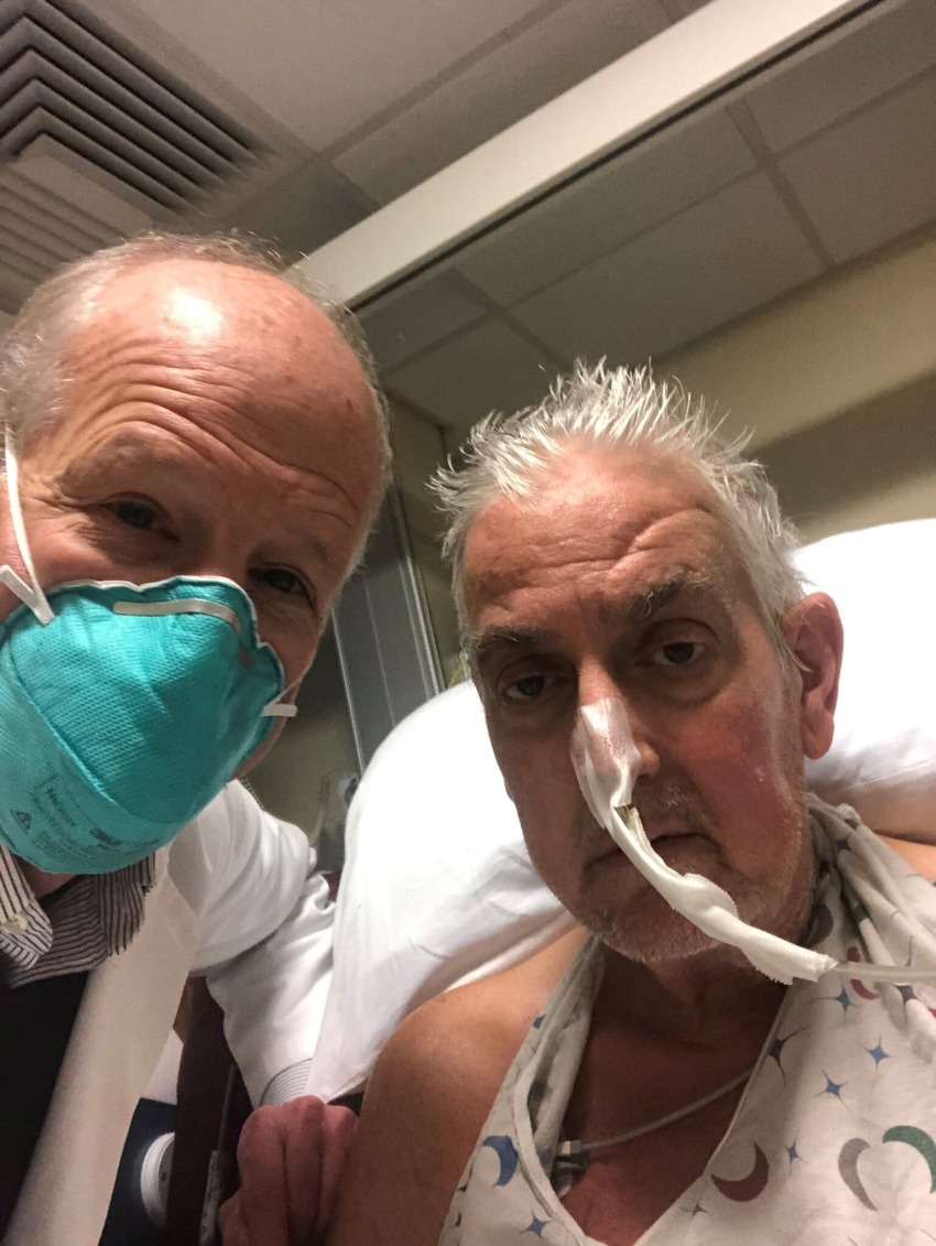 Dr. Bartley Griffith (L) and David Bennett Sr. (R).
