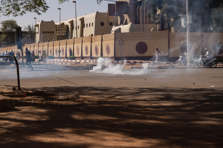 Burkina Faso's ruling party headquarters torched as 1.5 million displaced by jihadi violence