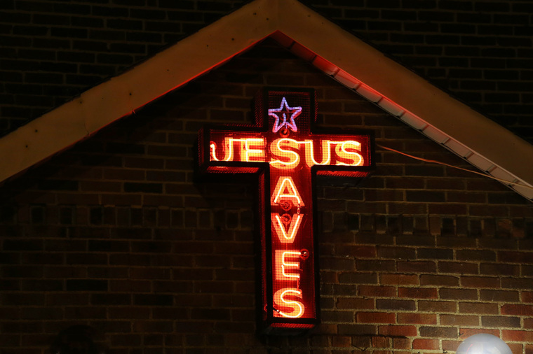 Jesus Saves, Cross, Sign