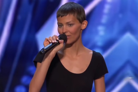 Jane Marczewski performs on the NBC show “America’s Got Talent” in 2021.