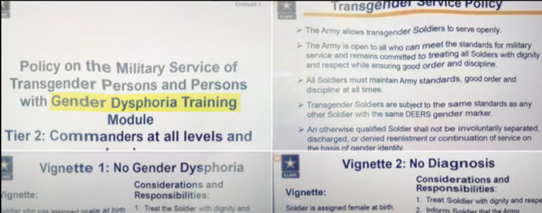 Army gender dysphoria presentation