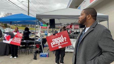 Pastor Brian Carn of multi-campus Kingdom City Church in Charlotte, North Carolina, gave away $35 gas cards to more than 300 drivers.