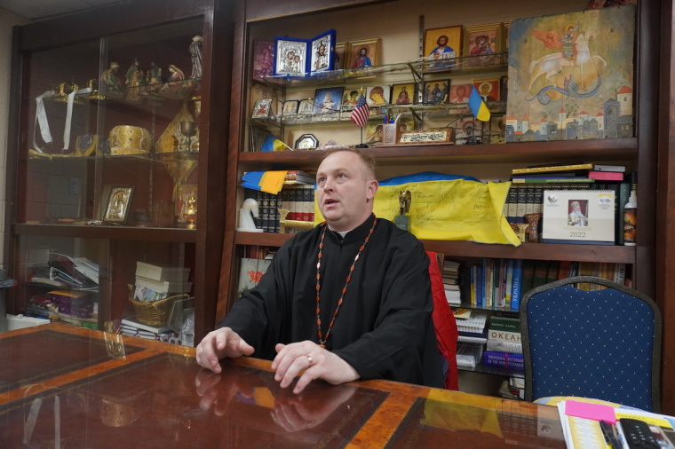 Rev. Volodymyr Steliac, pastor of Saint Andrew Ukrainian Orthodox Cathedral Church