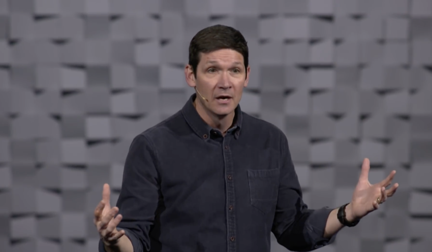 Pastor Matt Chandler preaches a sermon titled