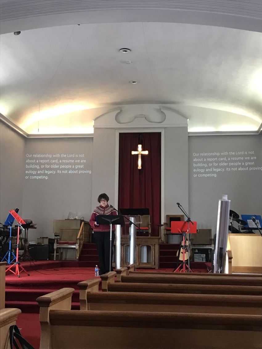 Pastor Linda Bulloss of Edge City Church in Little Neck, New York