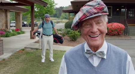 Pat Boone on the set of "The Mulligan." 