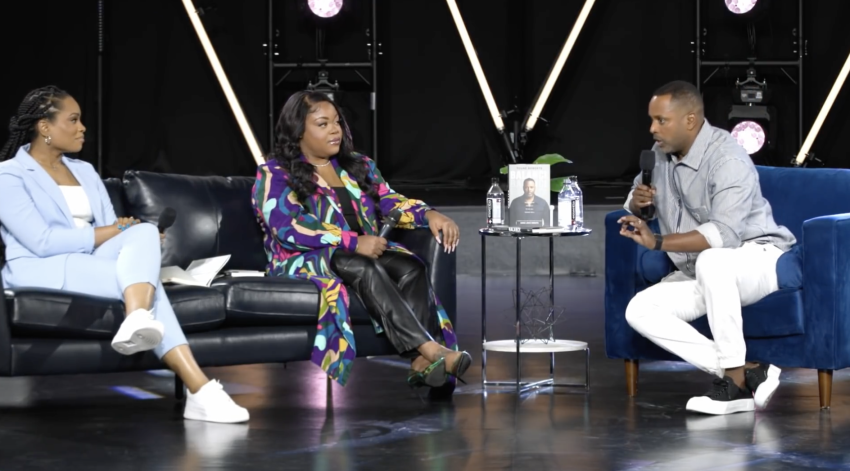 Pastor Touré Roberts of California's ONE | A Potter's House Church and podcasters Pastor Stephenie Ike and Angelica Nwandu from 