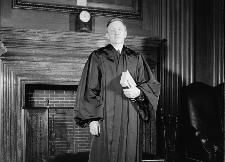 United States Supreme Court Justice William O. Douglas (1898-1980), author of the majority opinion of the 1965 Supreme Court case Griswold v. Connecticut.