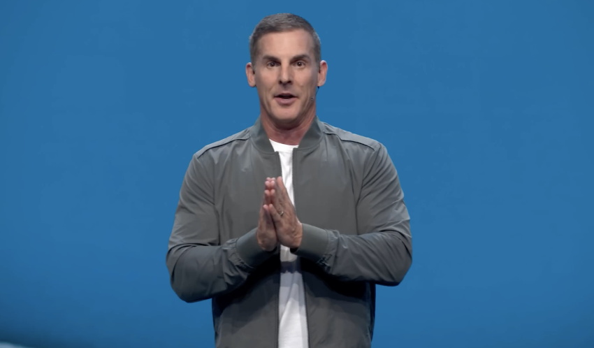 Craig Groeschel of Edmond, Oklahoma’s Life.Church preaching a sermon on May 15, 2022.