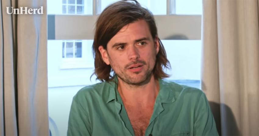 Musician Winston Marshall, the former banjo player for the British band Mumford & Sons, speaks to Freddie Sayers at an UnHerd live event shared on YouTube on Aug. 2, 2021.