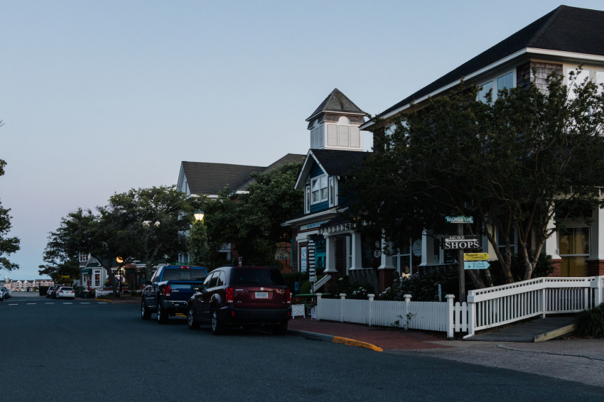 The streets of Manteo, North Carolina.