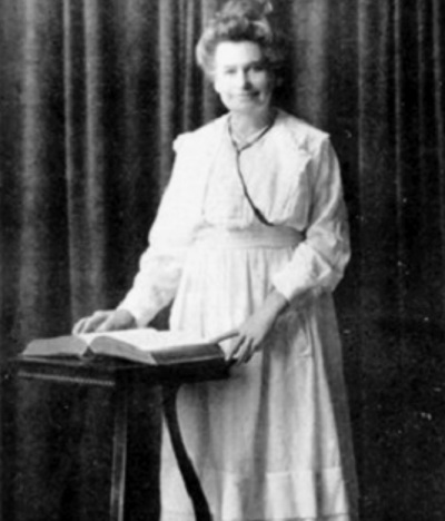 Maria Woodworth-Etter (1844-1924), a woman known for her revival preaching and controversial healing ministry.