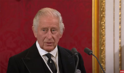 Charles III was declared king at St. James Palace in London, England, Sept. 10, 2022.