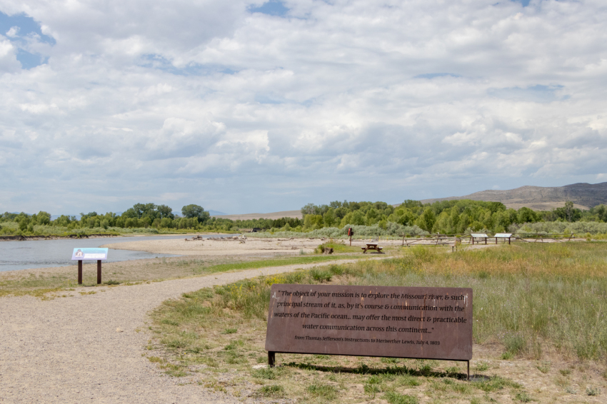 The headwaters of the Missouri River, near Three Forks, Montana.