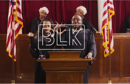 Saucy Santana and Trina star in a music video produced by BLK Dating ahead of the 2022 midterm elections.