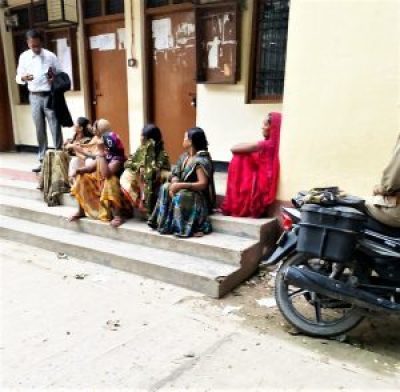 Six women arrested at child’s birthday party in Maharajganj, Azamgarh District, Uttar Pradesh, India on July 30, 2022.