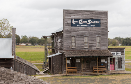 The open-air Spindletop-Gladys City Boomtown Museum in Beaumont, Texas.