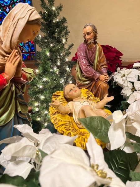 One of around 300 Nativity sets on display at St. Paul's Lutheran Church of Toledo, Ohio, as part of a festival that began on Nov. 26, 2022, and is slated to end on Dec. 18, 2022.