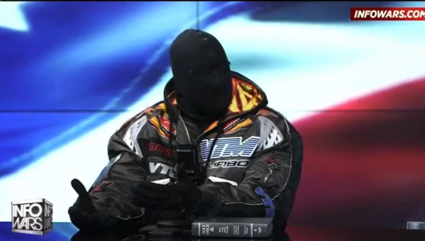 Kanye West, who no goes by "Ye," in an appearance on Info Wars with Alex Jones on Dec. 1, 2022.
