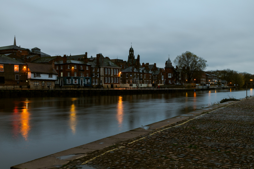 The River Ouse runs through York, England.