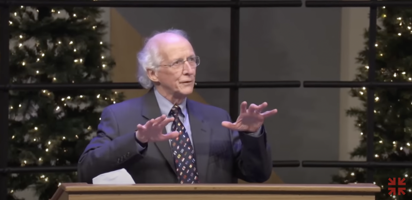 John Piper preaches a sermon titled "The Lord Governs My Good and Is My Good: All of Psalm 16 for a New Year" at South Cities Church in Lakeville, Minnesota, on December 11, 2022.