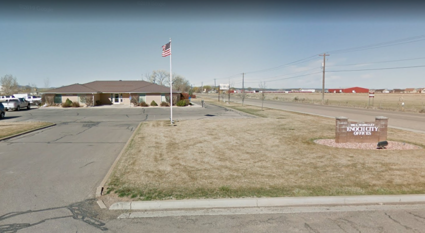 The offices of Enoch City Corporation in Enoch, Utah.