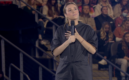 Sadie Robertson Huff preaches at Passion 2023 in Atlanta, Georgia, from Jan. 3 to Jan. 5, 2023,