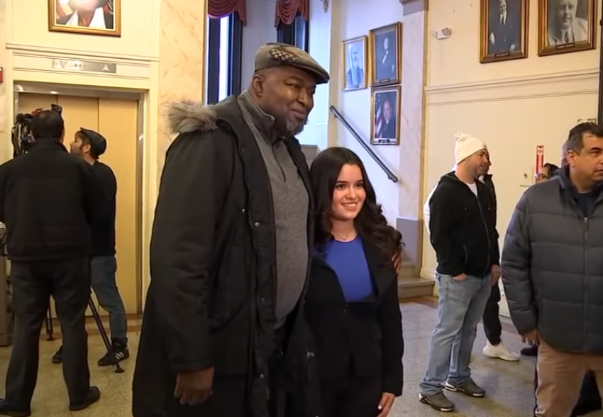 Pastor Anthony Palmer and Valeria Franco.