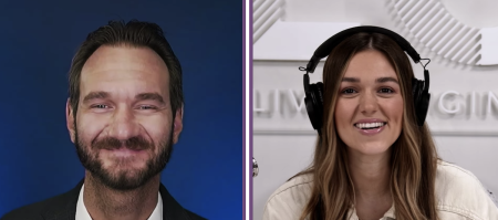 Nick Vujicic and Sadie Robertson