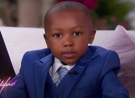 Five-year-old Luke Tillman seen on Jennifer Hudson's daytime talk show on Jan. 11, 2023.
