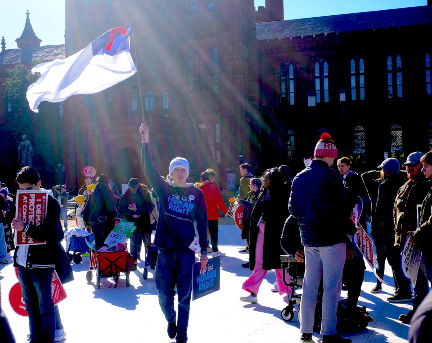 Luke Newcomb from Missouri attends the March for Life on Jan. 20, 2023, in Washington D.C.