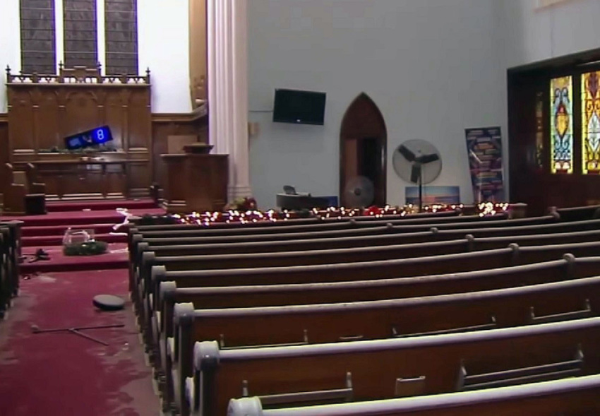The Jesus Is Alive World Center in Reading, Pennsylvania, was the victim of a major vandalism attack in February 2023.