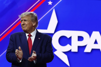 Former U.S. President Donald Trump arrives to address the annual Conservative Political Action Conference (CPAC) at Gaylord National Resort & Convention Center on March 4, 2023, in National Harbor, Maryland. Conservatives gathered at the four-day annual conference to discuss the Republican agenda.