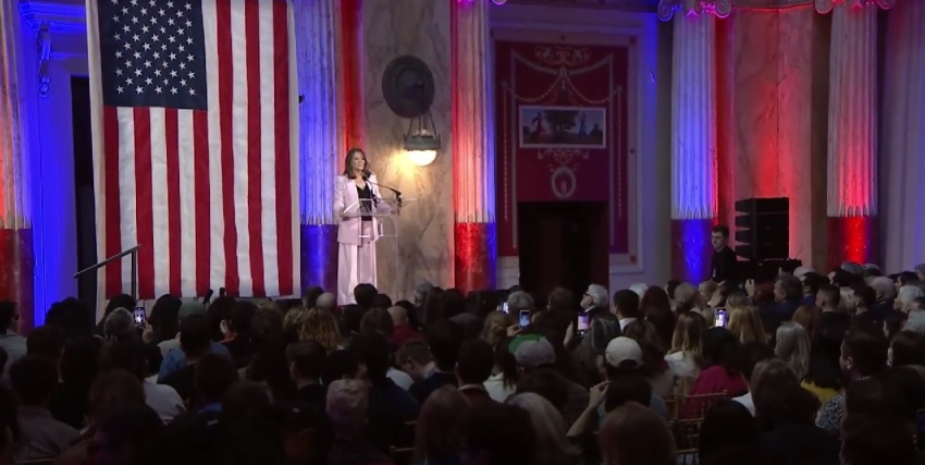 Marianne Williamson announces her candidacy for president at Union Station East Hall in Washington, D.C., on Saturday, March 4, 2023.