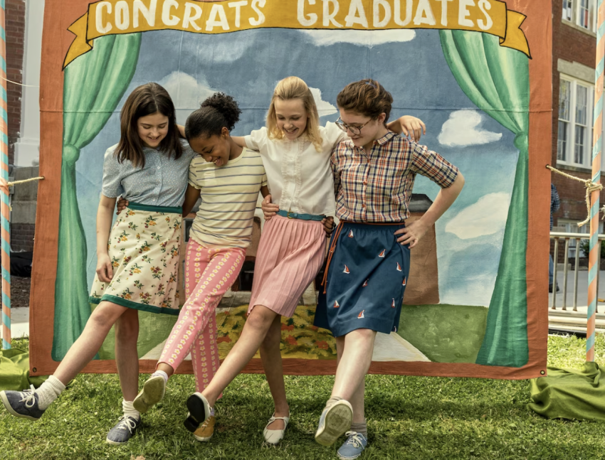 From left: Abby Ryder Fortson, Amari Price, Elle Graham and Katherine Kupferer in “Are You There God? It’s Me, Margaret.”