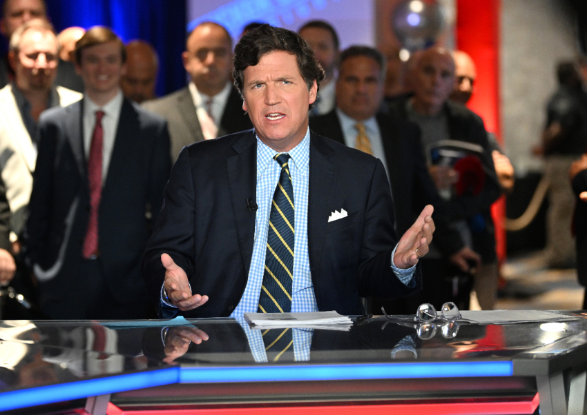 Tucker Carlson speaks during 2022 FOX Nation Patriot Awards at Hard Rock Live at Seminole Hard Rock Hotel & Casino Hollywood on November 17, 2022 in Hollywood, Florida.