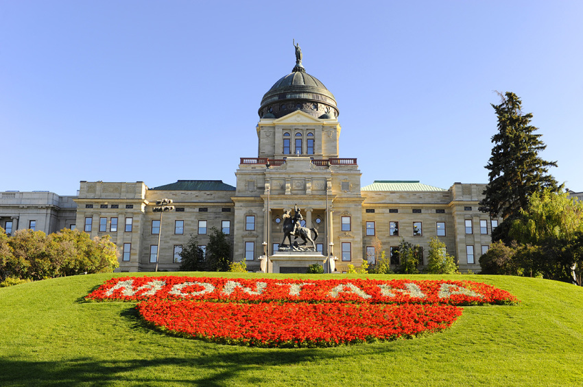 Montana state Capitol building in Helena.