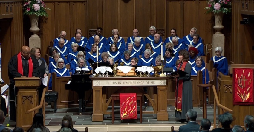 The installation service for Bishop Laura Merrill of the United Methodist Church Arkansas Conference, held on Jan. 28, 2023 at Pulaski Heights United Methodist Church of Little Rock, Arkansas.