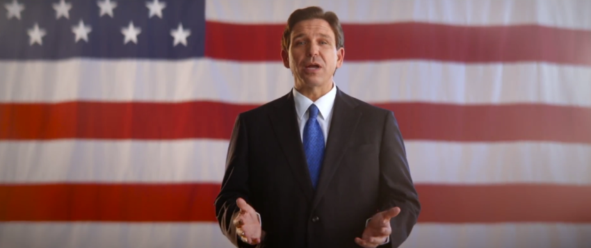 Florida Gov. Ron DeSantis announces his candidacy to seek the Republican nomination for President of the United States, on May 24, 2023.